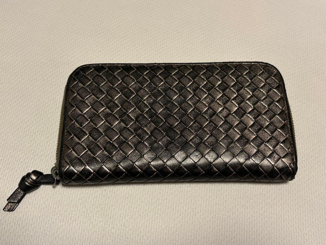 BOTTEGA VENETA ボッテガ 長財布 ラウンドファスナー　ブロンズ
