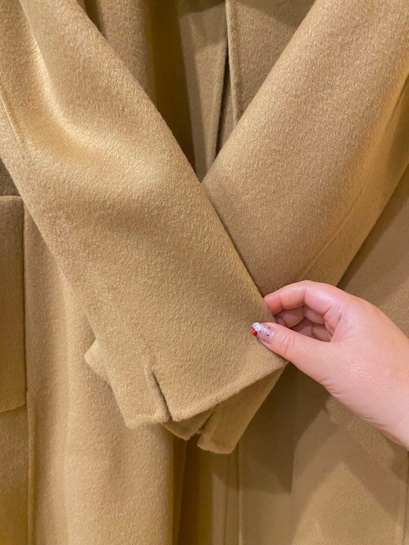 [新品タグ付き] ウールメルトン クルーネックコート