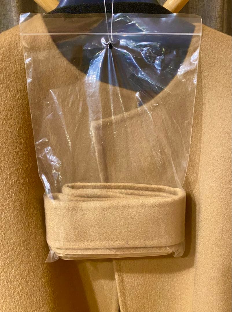 [新品タグ付き] ウールメルトン クルーネックコート