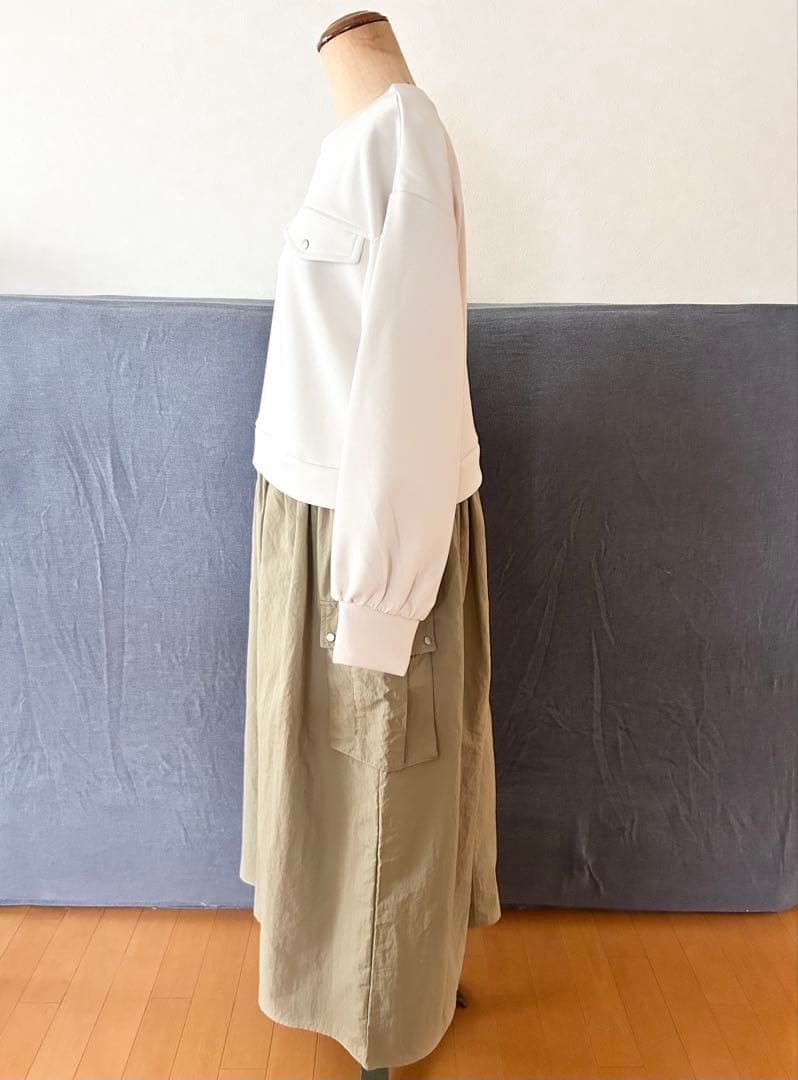 OTO.HA異素材ドッキングワンピース