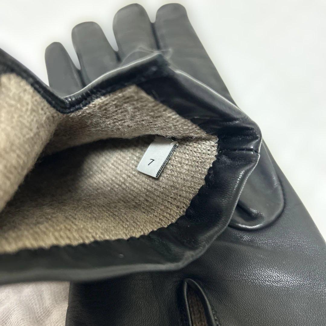 新品未使用コーチ　coachレザーグローブ　手袋 黒 17cm