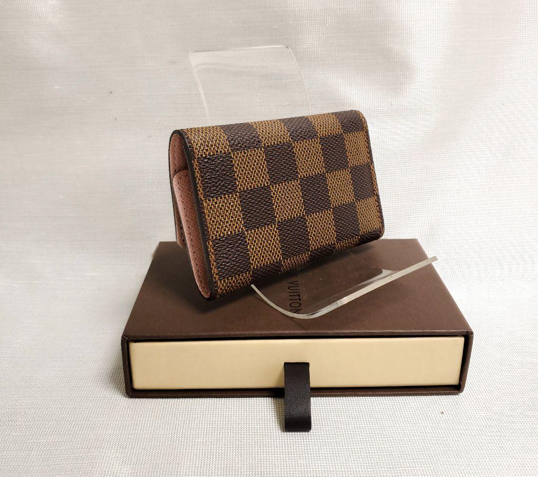 美品 ルイヴィトン ダミエ 6連 キーケース ローズバレリーヌ ㉘