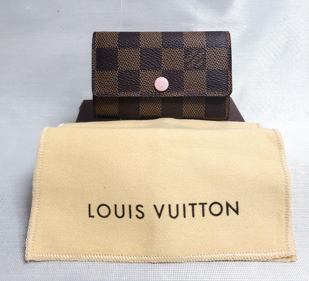 美品 ルイヴィトン ダミエ 6連 キーケース ローズバレリーヌ ㉘