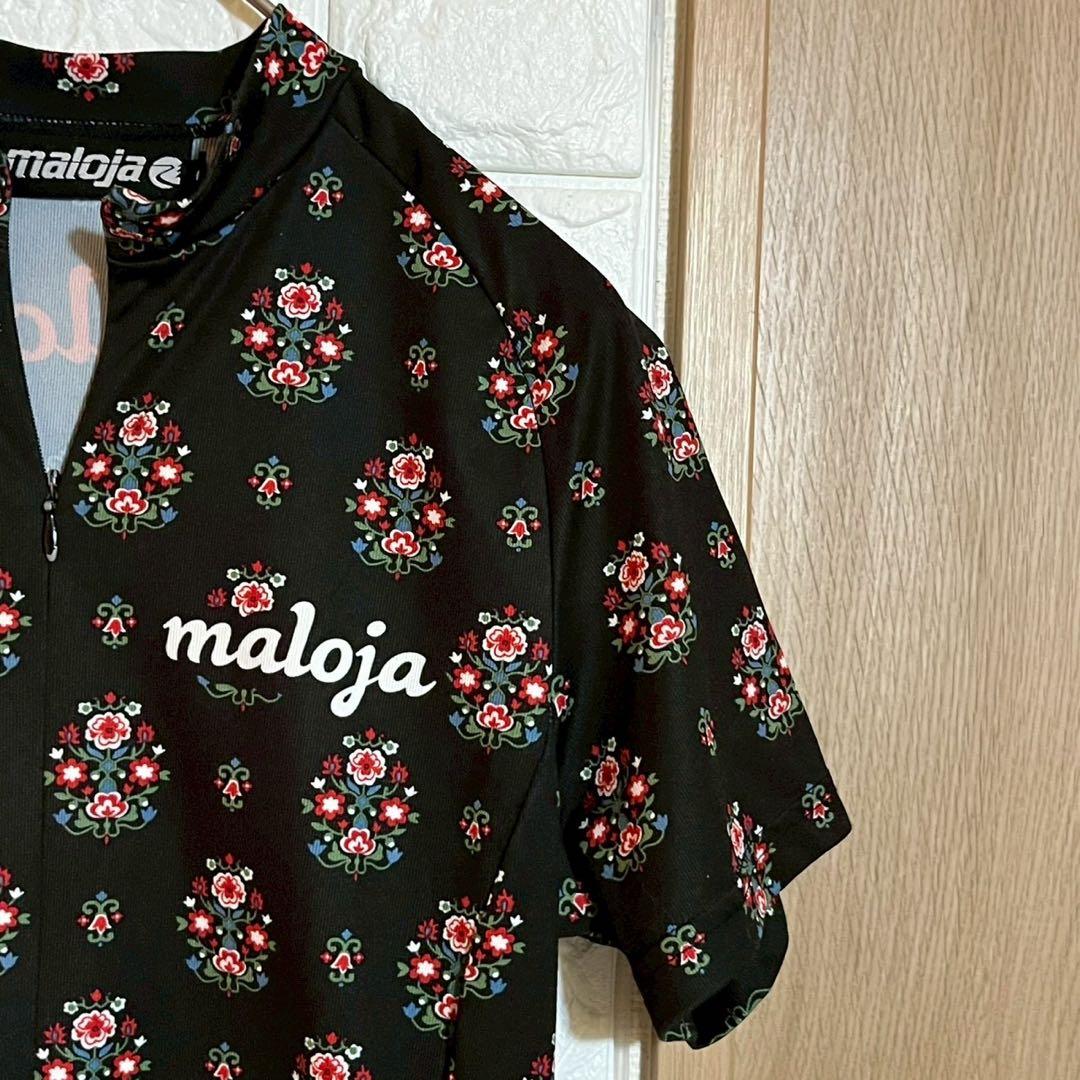 【極美品】maloja マローヤ サイクルジャージ レディースS花柄 刺繍調