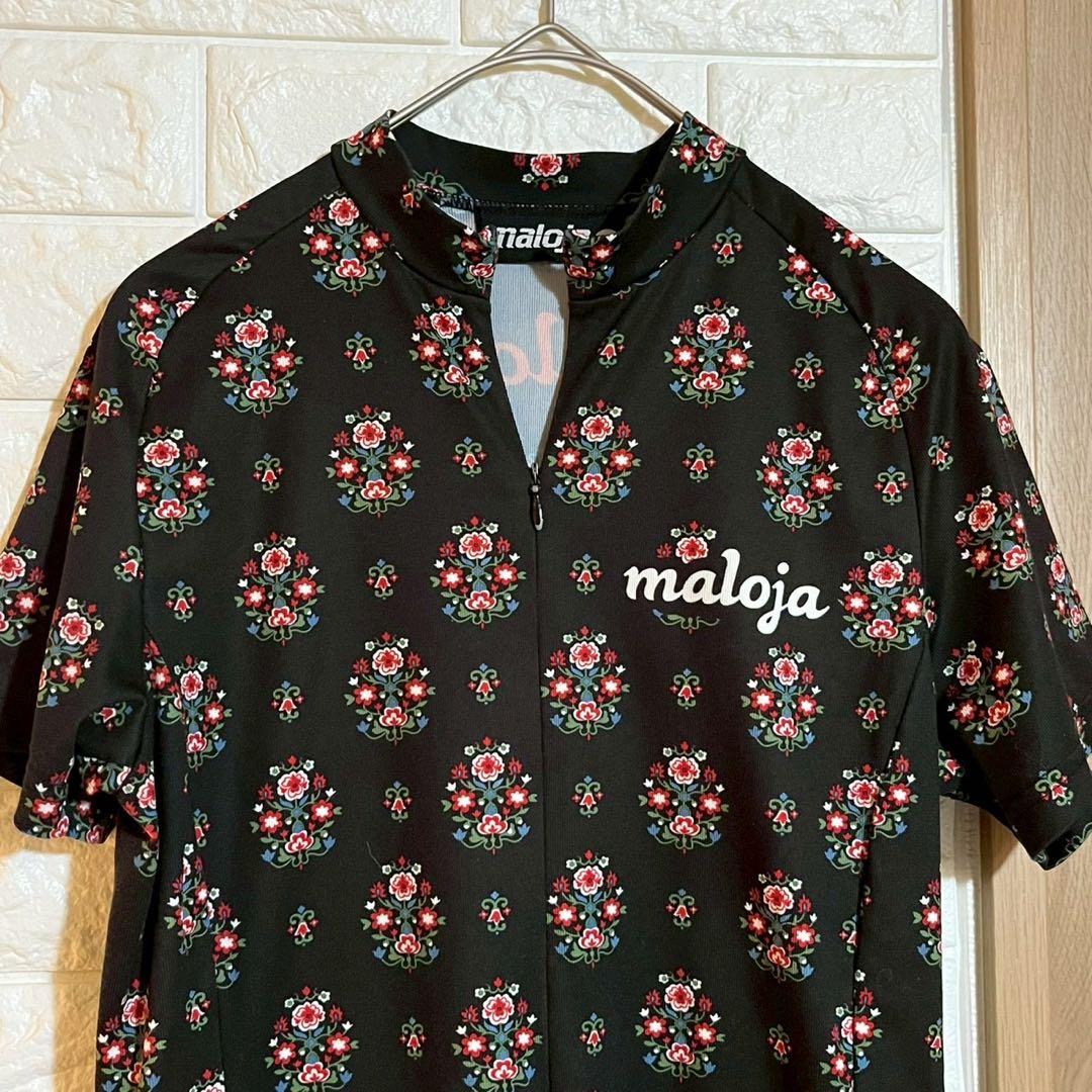 【極美品】maloja マローヤ サイクルジャージ レディースS花柄 刺繍調