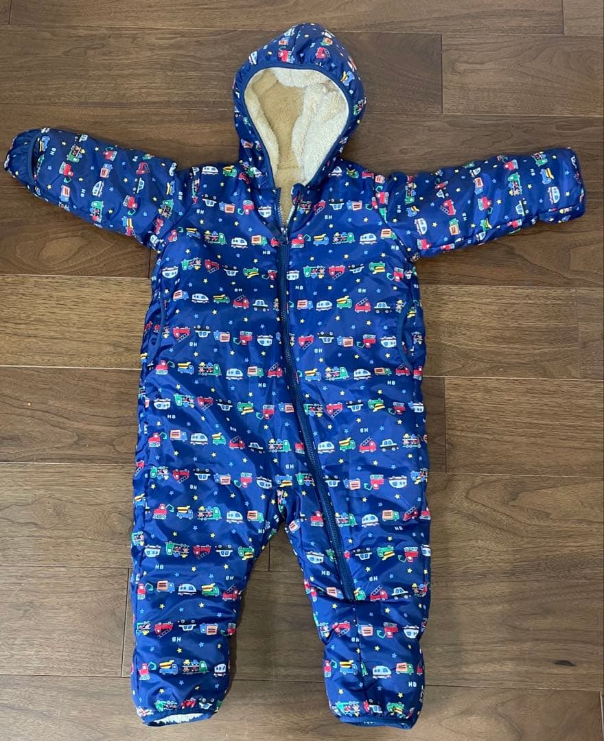 【新品未使用】90cm100cm ジャンプスーツ男の 子ミキハウス　スキーウェア