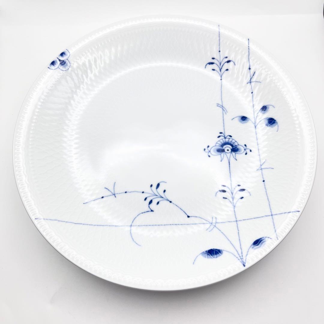 未使用品　箱付き　ロイヤルコペンハーゲン　ブルーパルメッテ　大皿　26cm　2枚