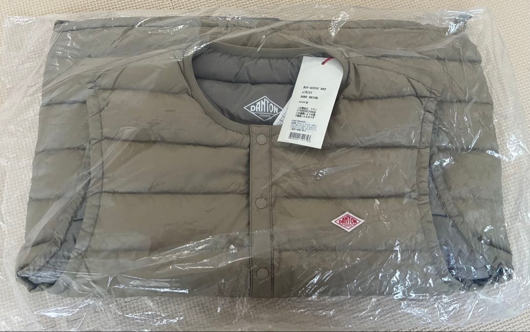 DANTON サンドベージュ ダウンベスト M