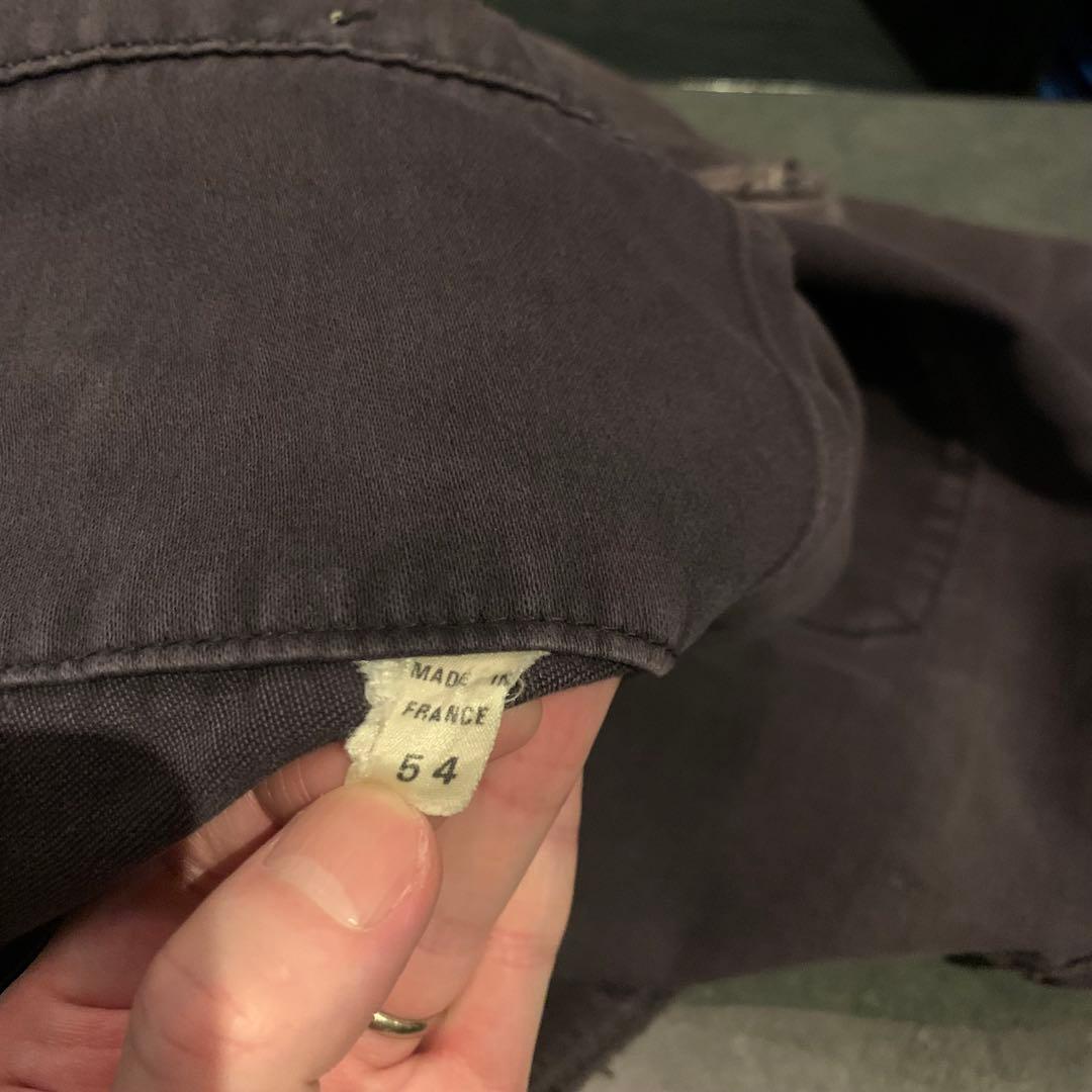 [ヴィンテージ] 40s フレンチ モールスキンジャケット ブラック