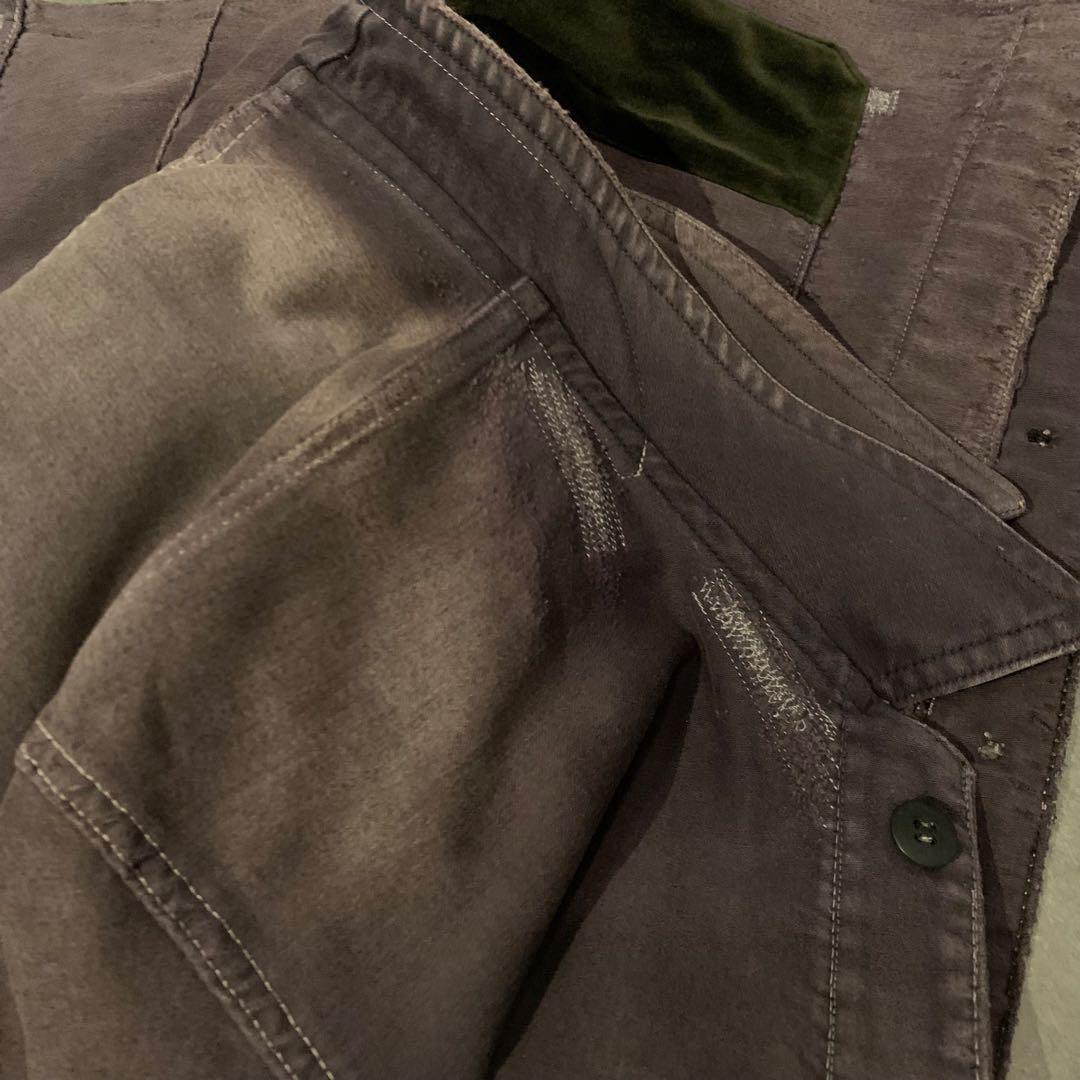 [ヴィンテージ] 40s フレンチ モールスキンジャケット ブラック