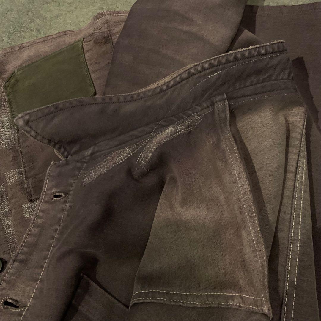 [ヴィンテージ] 40s フレンチ モールスキンジャケット ブラック