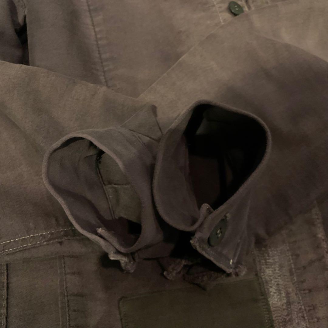 [ヴィンテージ] 40s フレンチ モールスキンジャケット ブラック