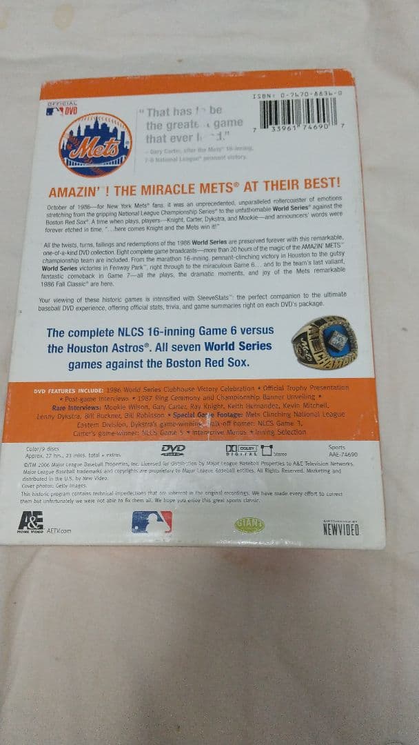 9DVD 1986年ワールドシリーズ / メッツ vs レッドソックス