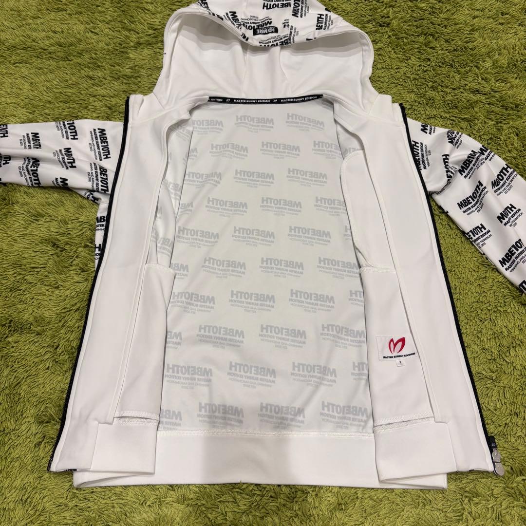 マスターバニーエディション ジップジャケット 総柄 ホワイト サイズ1