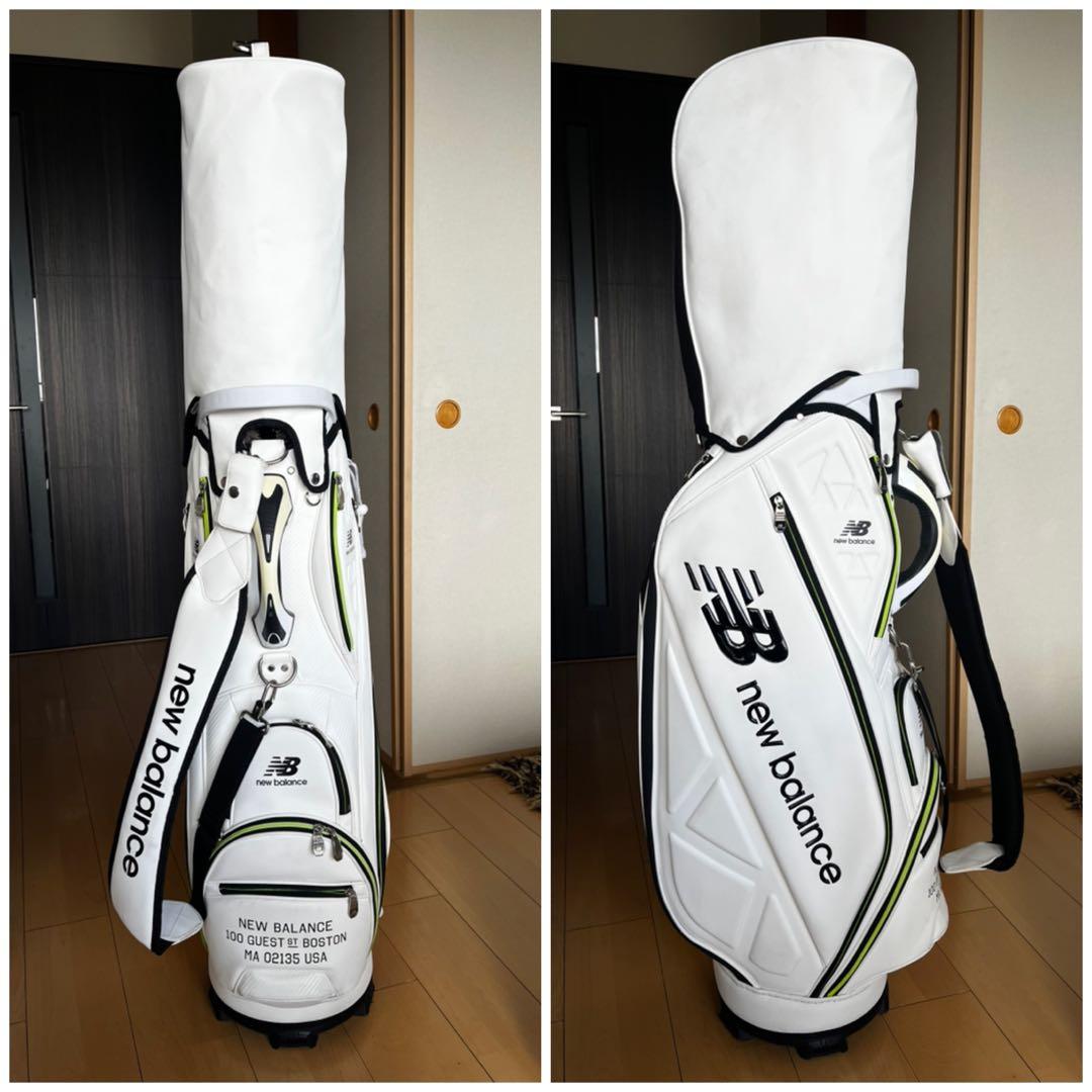 良品♪ニューバランスゴルフ 9.0型 キャディバッグ マットポリウレタン　白