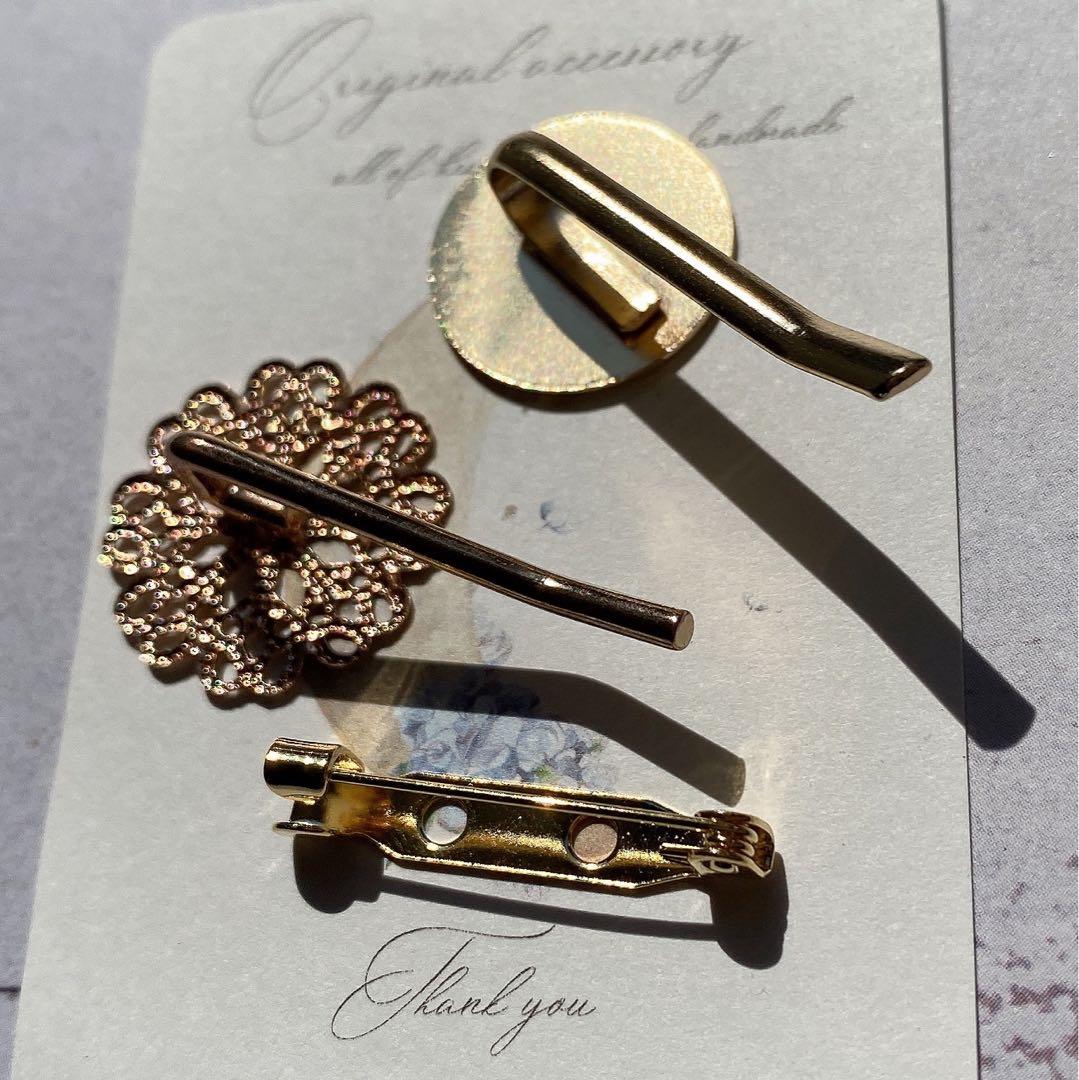 ひまういさくらフラワーハンドメイドレジンヘアゴムポニーフック32