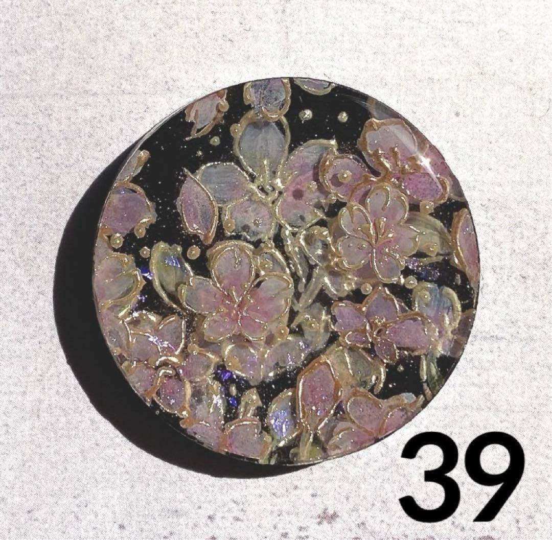 ひまういさくらフラワーハンドメイドレジンヘアゴムポニーフック32