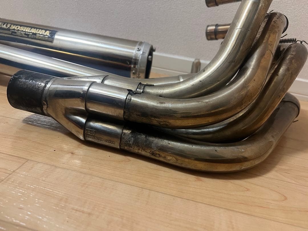 ゼファー400/χ ヨシムラ サイクロン デュープレックス フルエキ　マフラー