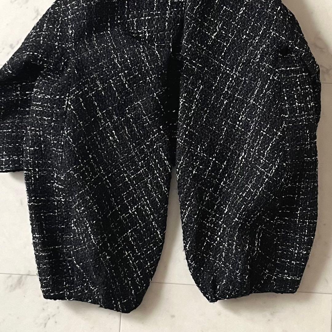 星*様 定価5,5万♪美品 アナイ ノーカラーツイードドルマンジャケット 36