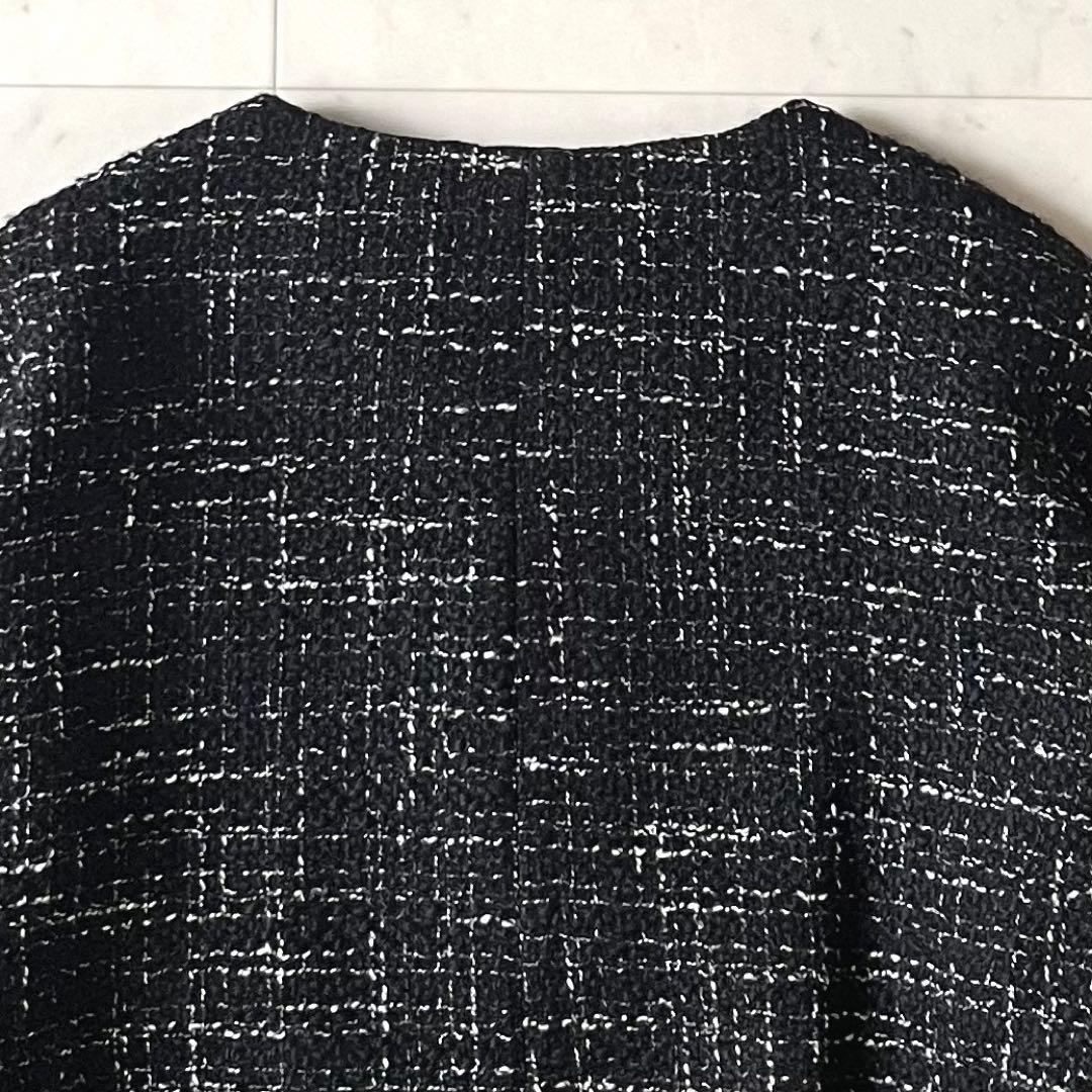 星*様 定価5,5万♪美品 アナイ ノーカラーツイードドルマンジャケット 36