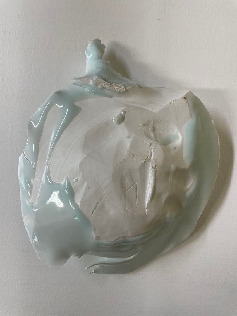 加藤委作品　青白磁まる皿