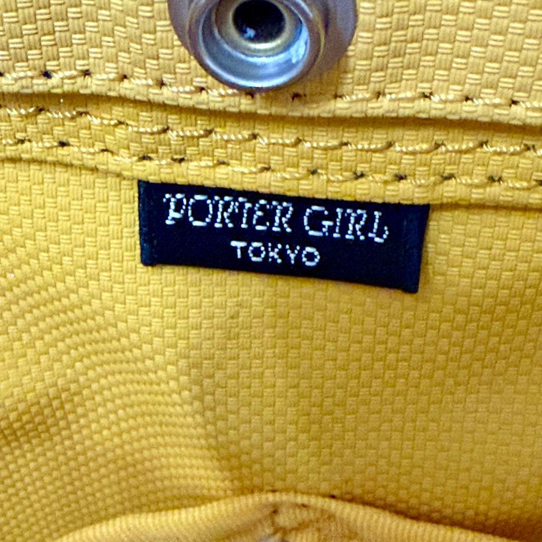 PORTER GIRL ボーイフレンドトート トートバッグ ネイビー×イエロー