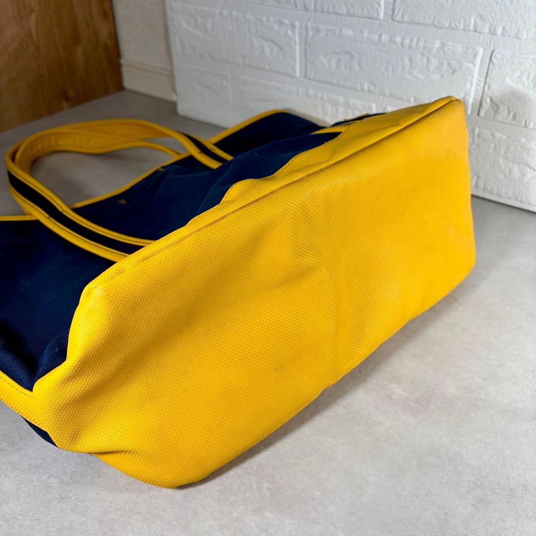 PORTER GIRL ボーイフレンドトート トートバッグ ネイビー×イエロー