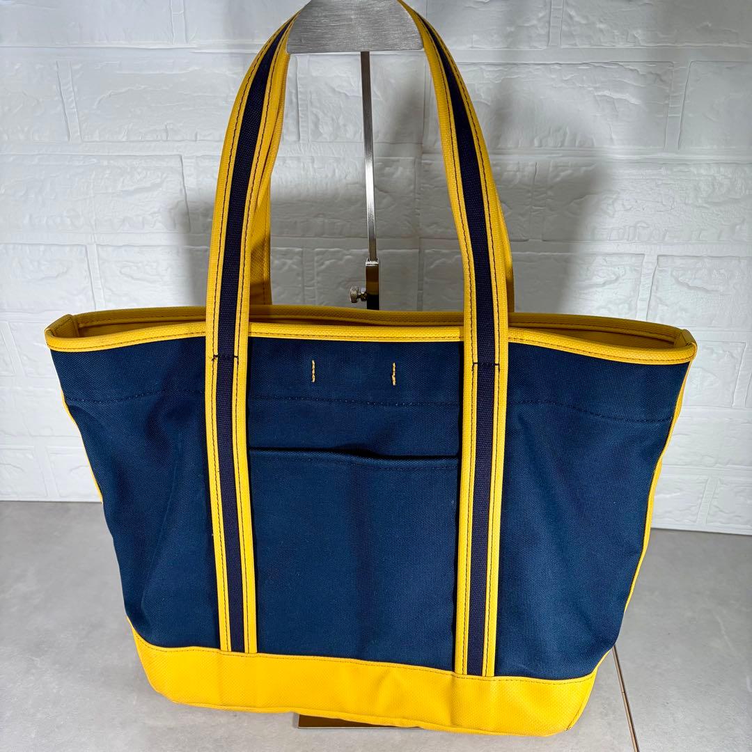 PORTER GIRL ボーイフレンドトート トートバッグ ネイビー×イエロー