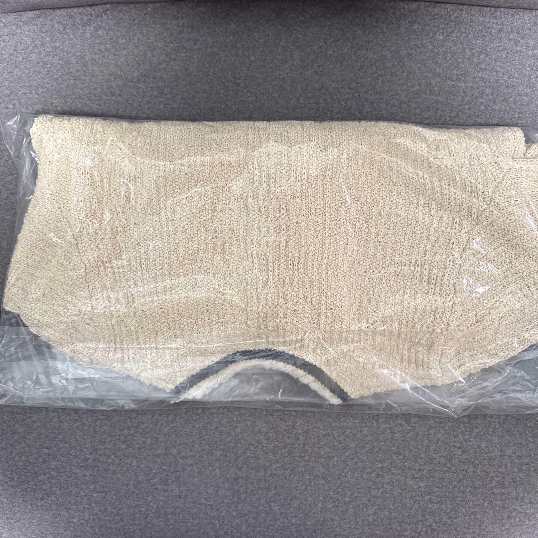 【anuans】クラシカルノーカラーニットジャケット