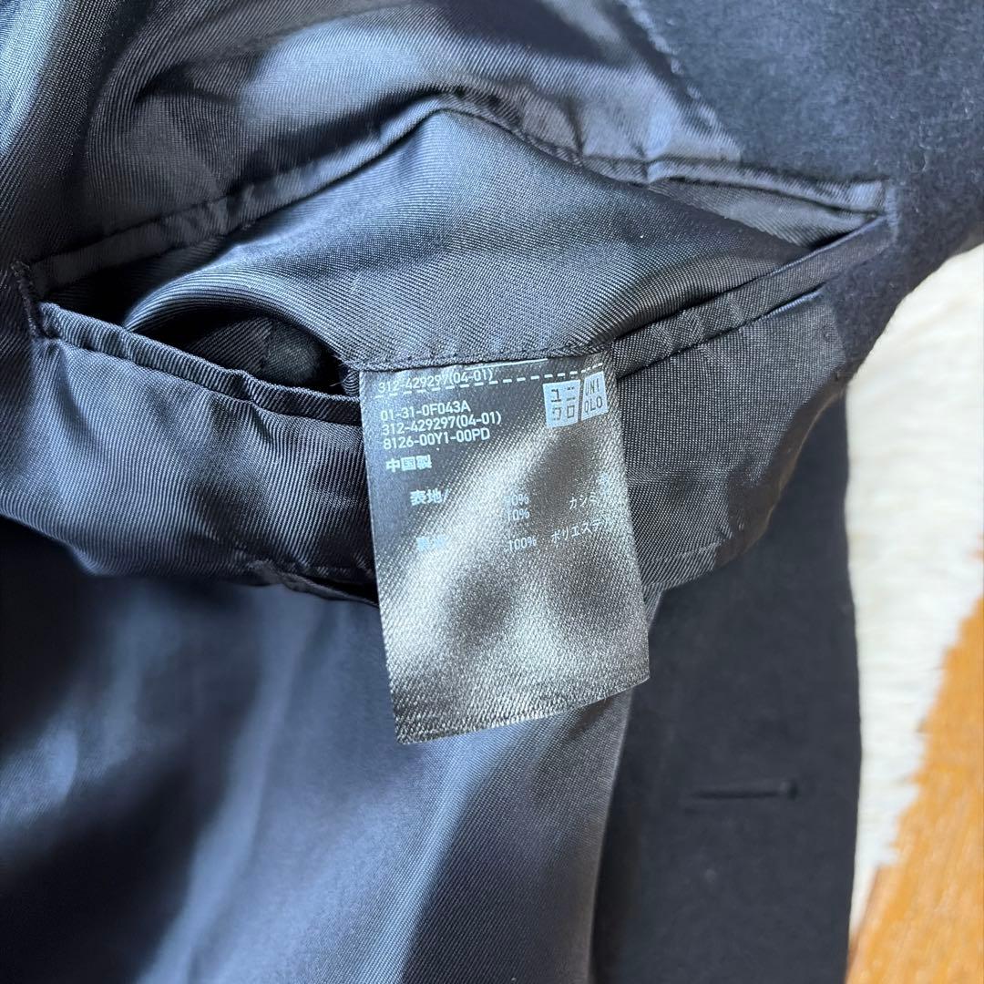 UNIQLO ユニクロ　ウール　カシミヤ　チェスターコート　ブラック　L コート