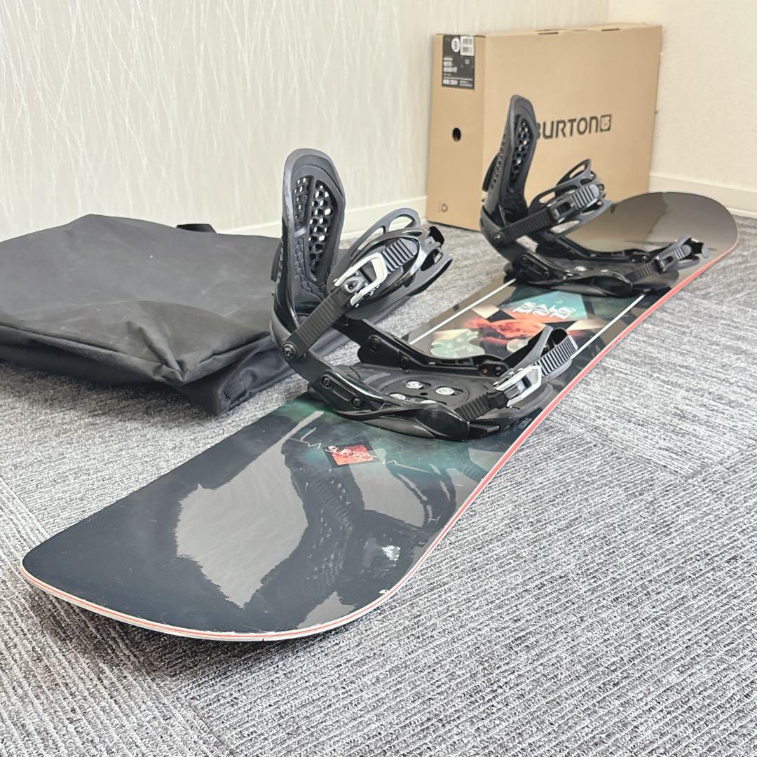 94超豪華❗️サロモン メンズスノーボードセット★スノボ156cm+ビン付
