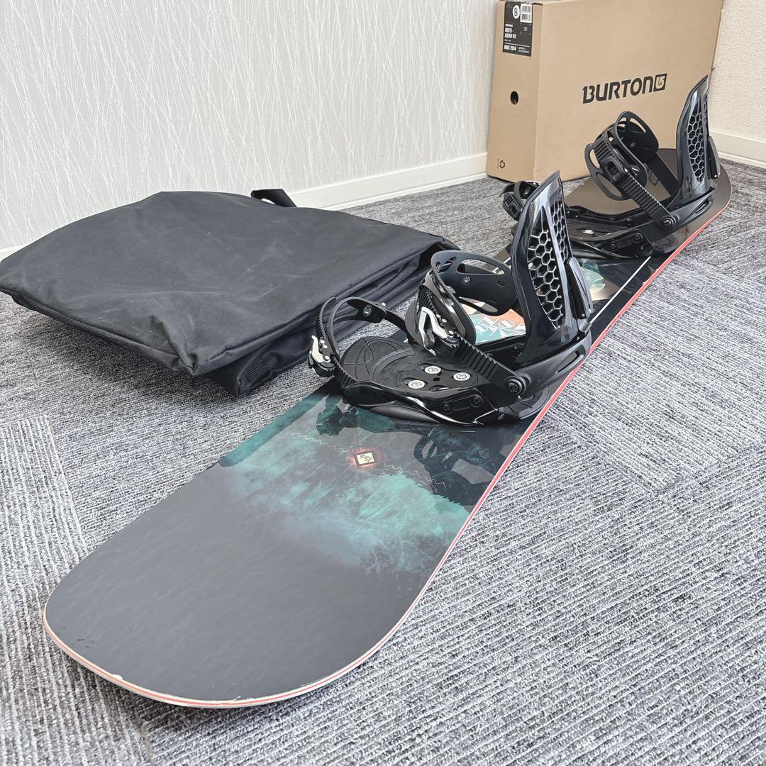 94超豪華❗️サロモン メンズスノーボードセット★スノボ156cm+ビン付