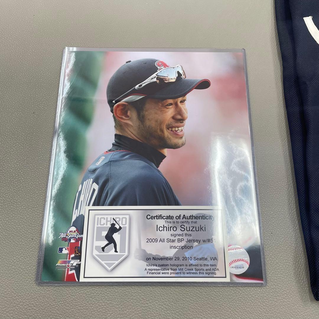 【証明書付】イチロー サイン入りユニフォーム 2009 オールスター