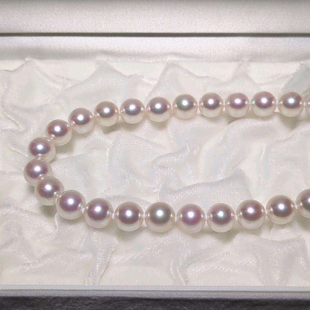 ハッピー【オーロラ花珠】あこや真珠 約9.0-9.5mm 460