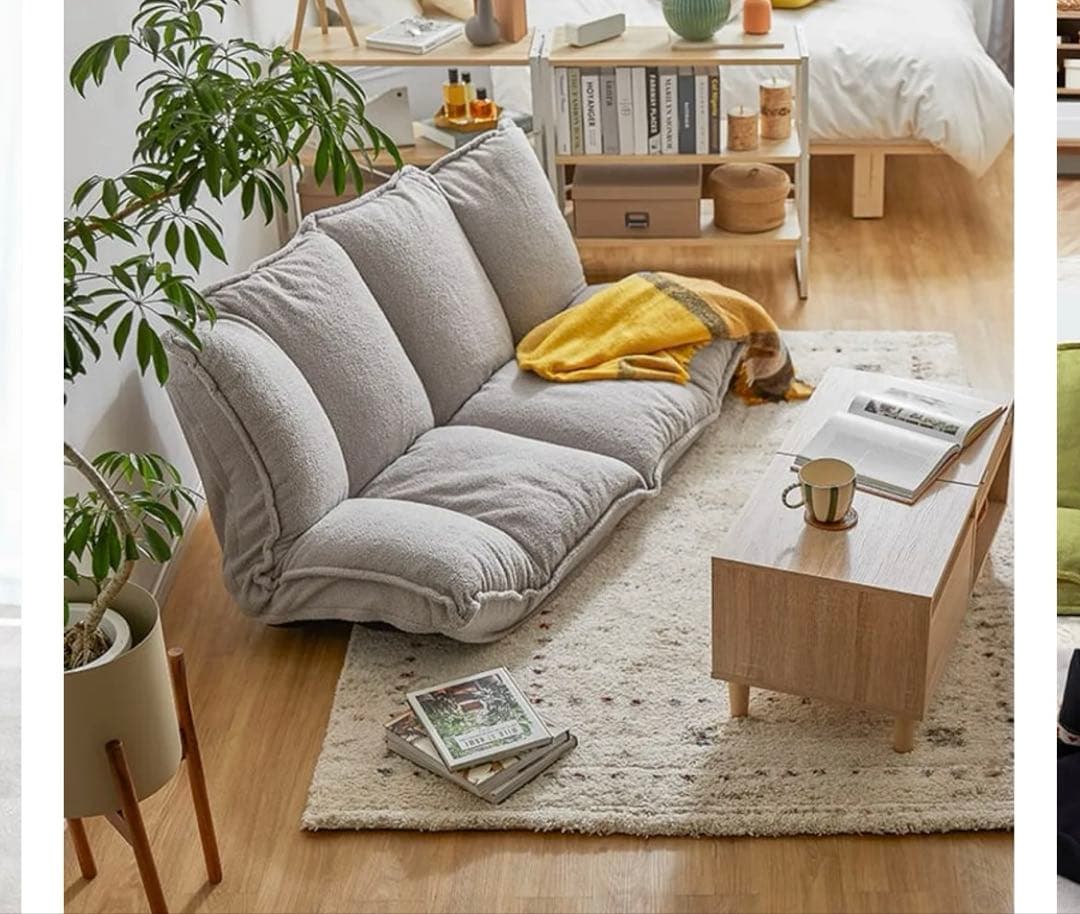 LOWYA リクライニングローソファ(2026年1月までの出品です)