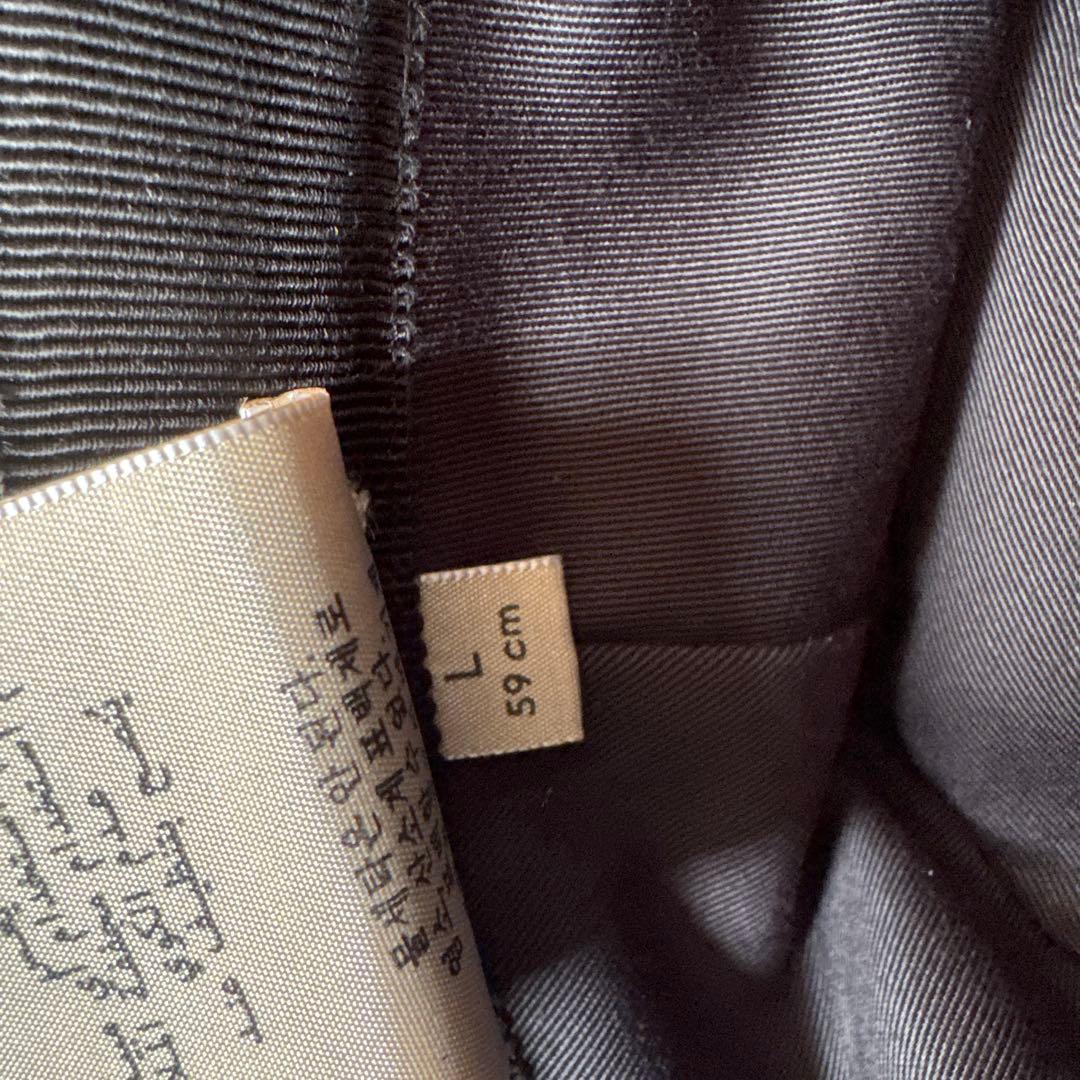 GUCCI ブラック バケットハット Lサイズ