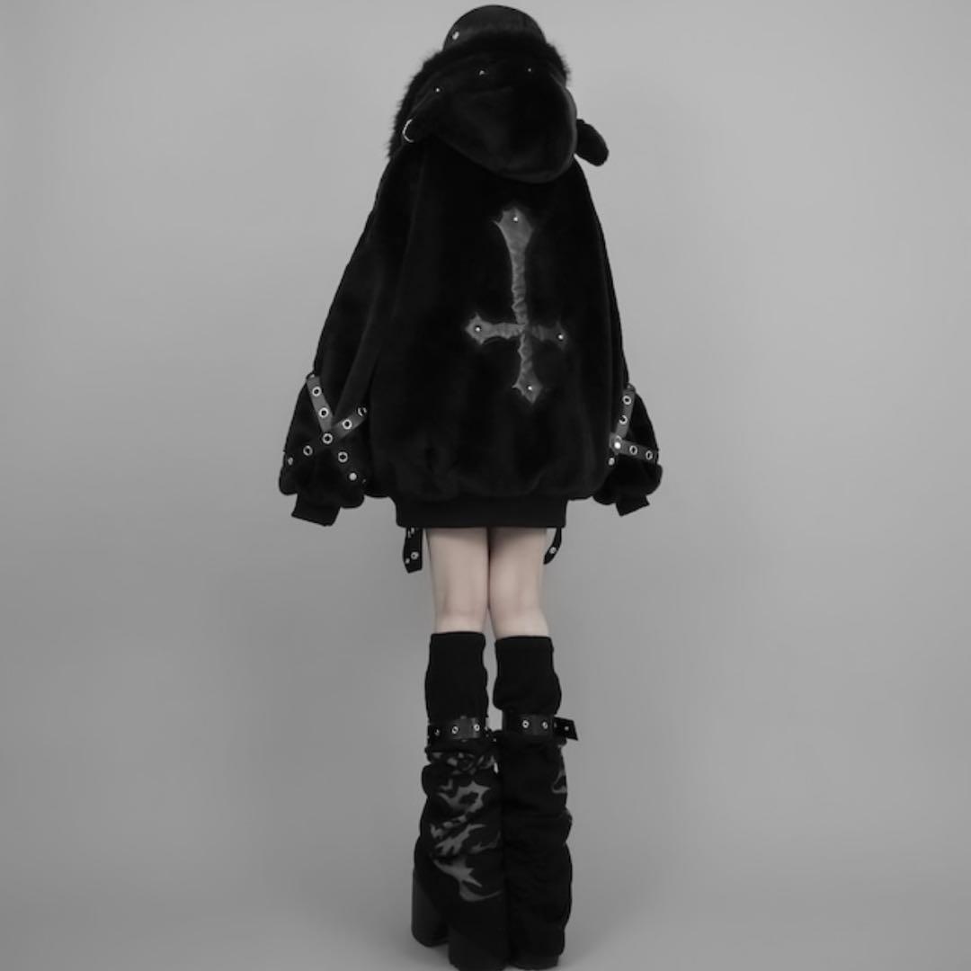 DimMoire BABY SHEEPファーパーカーII Black