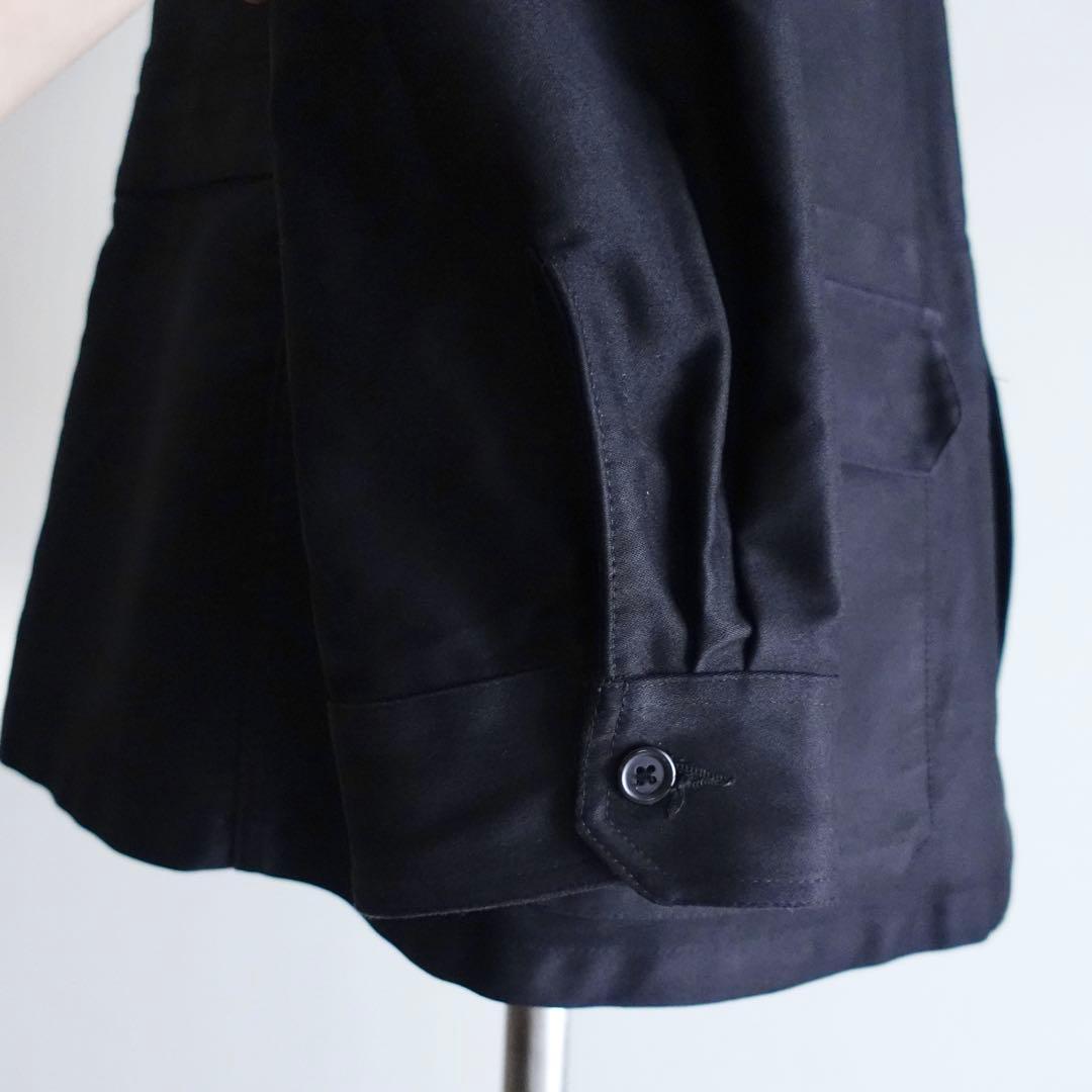 【極美品】Honnete ブラックモールスキン　ワークジャケット　フランチワーク