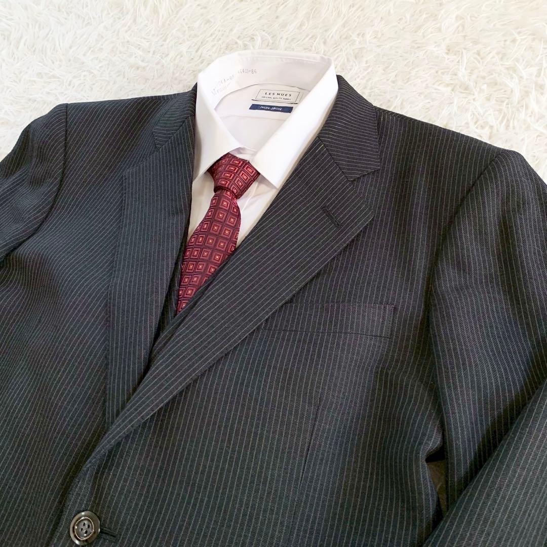 dunhill　ダンヒル　3ピース　ストライプ　スーツ　セットアップ　オーダー