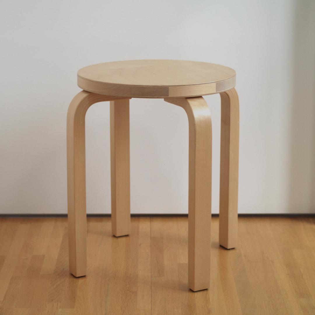 Artek Stool E60 バーチ 四本脚 アアルト アルテック スツール