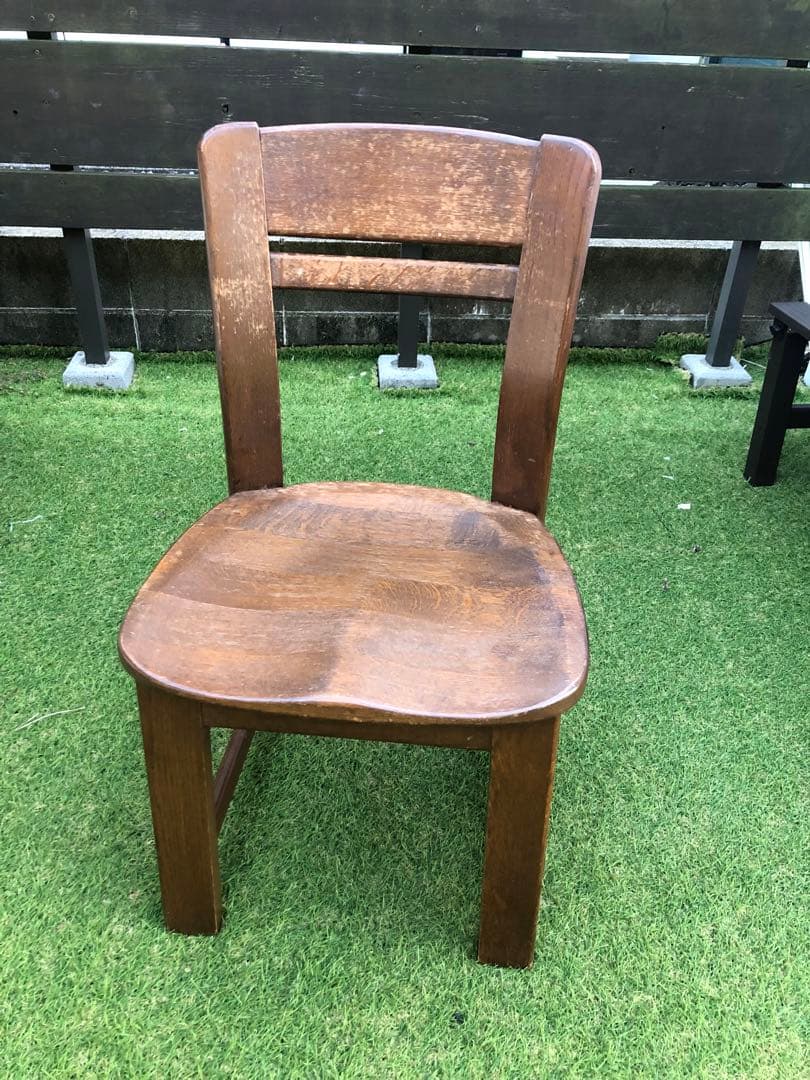 オランダ製　オーク無垢　ダイニングチェア　1脚　アンティーク　②