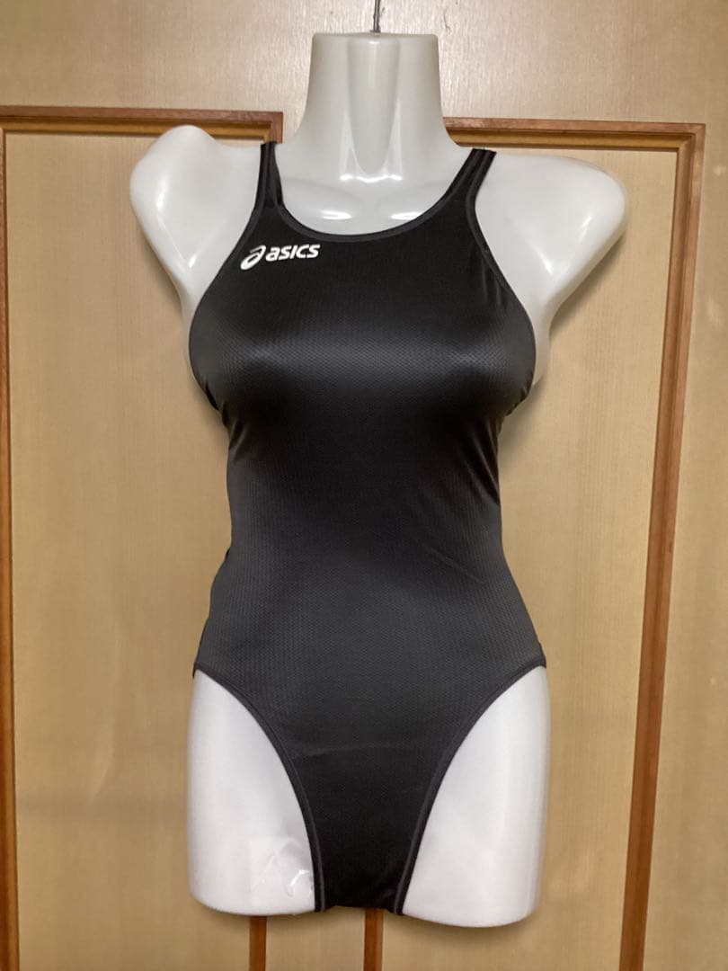 asics ブラック 競泳水着 ワンピース