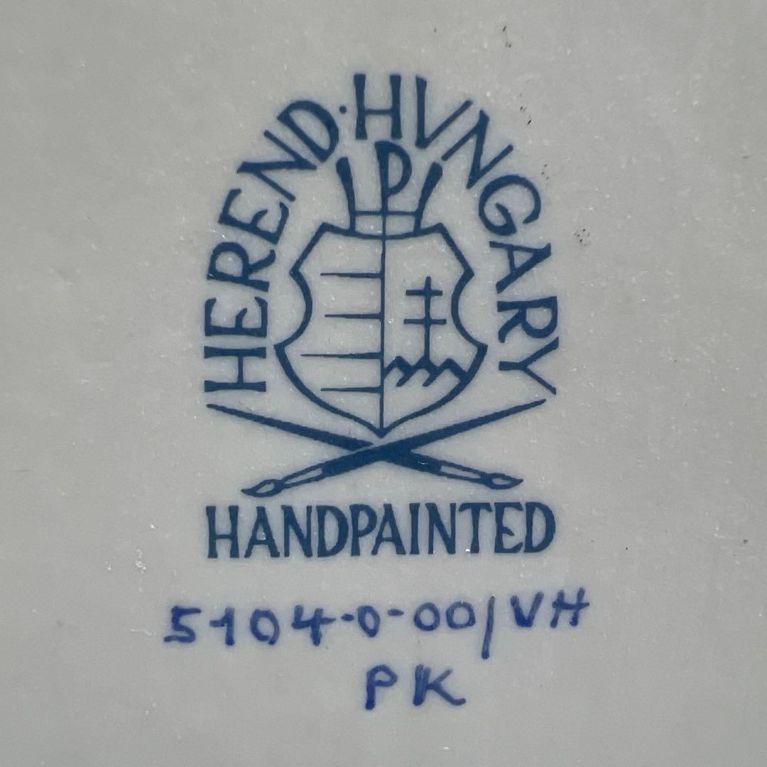 ヘレンド　フィッシュネットフクロウ　共箱　h21cm 東K7-1209☆1F