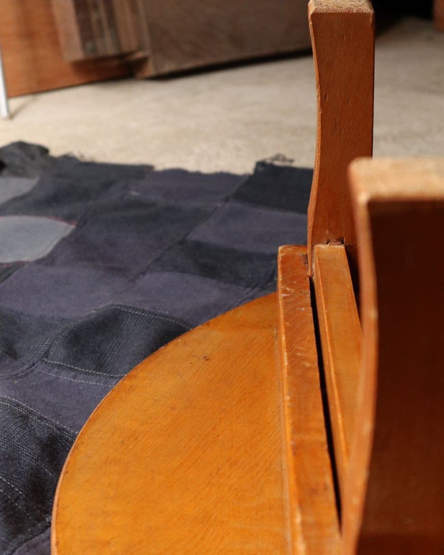 最終値下げ 栓(セン)の小ぶりな丸ちゃぶ台　古道具 古家具 アンティーク 古民家