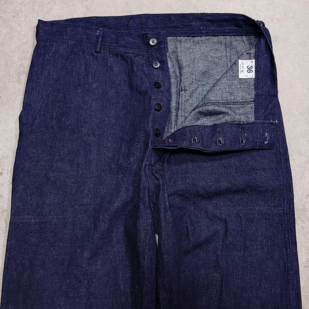 パンツ WAREHOUSE U.S.NAVY DENIM TROUSERS W36