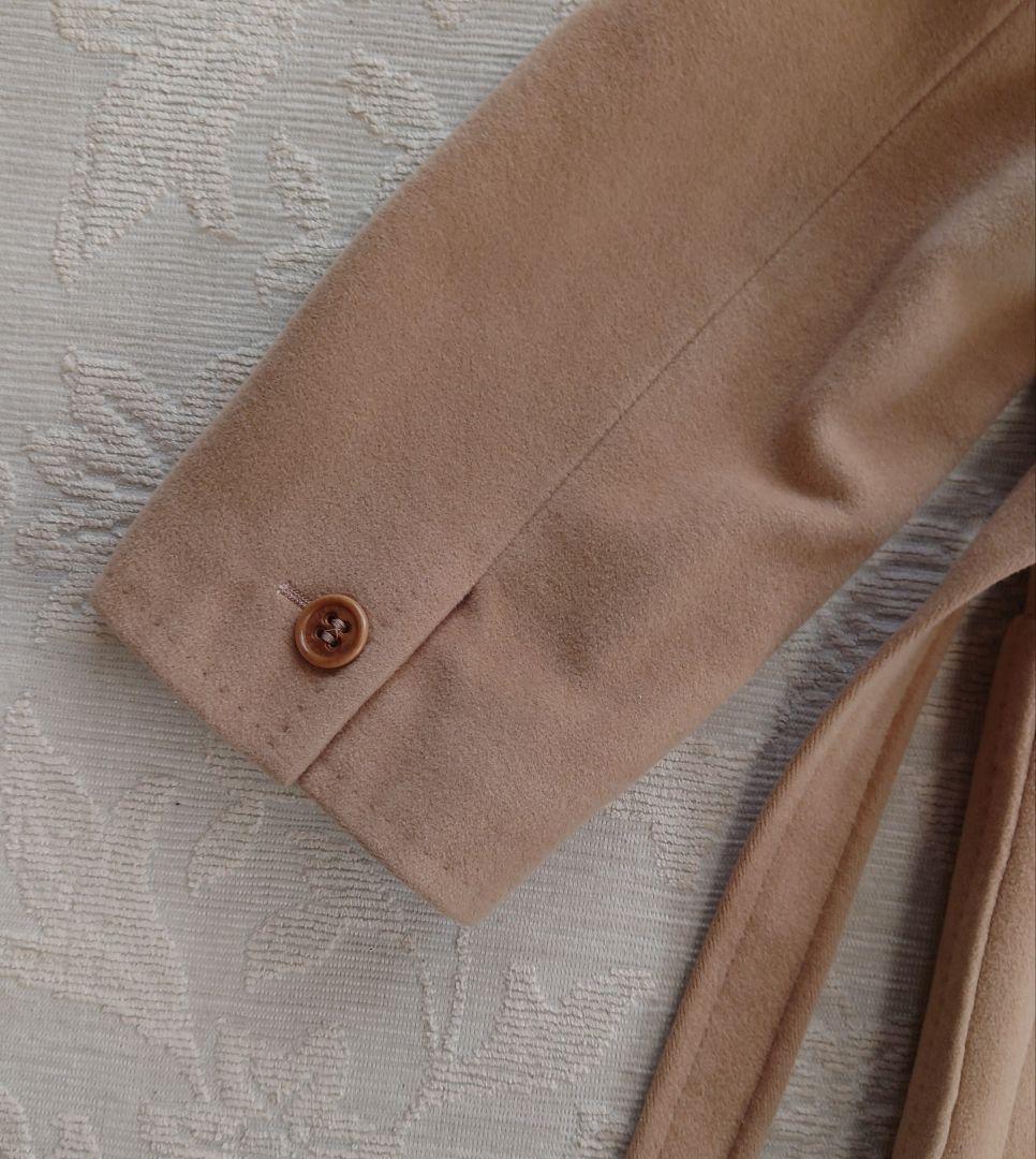 大幅値下 MaxMara ベージュ ロングコート アンゴラ　ラクーン襟巻おまけ