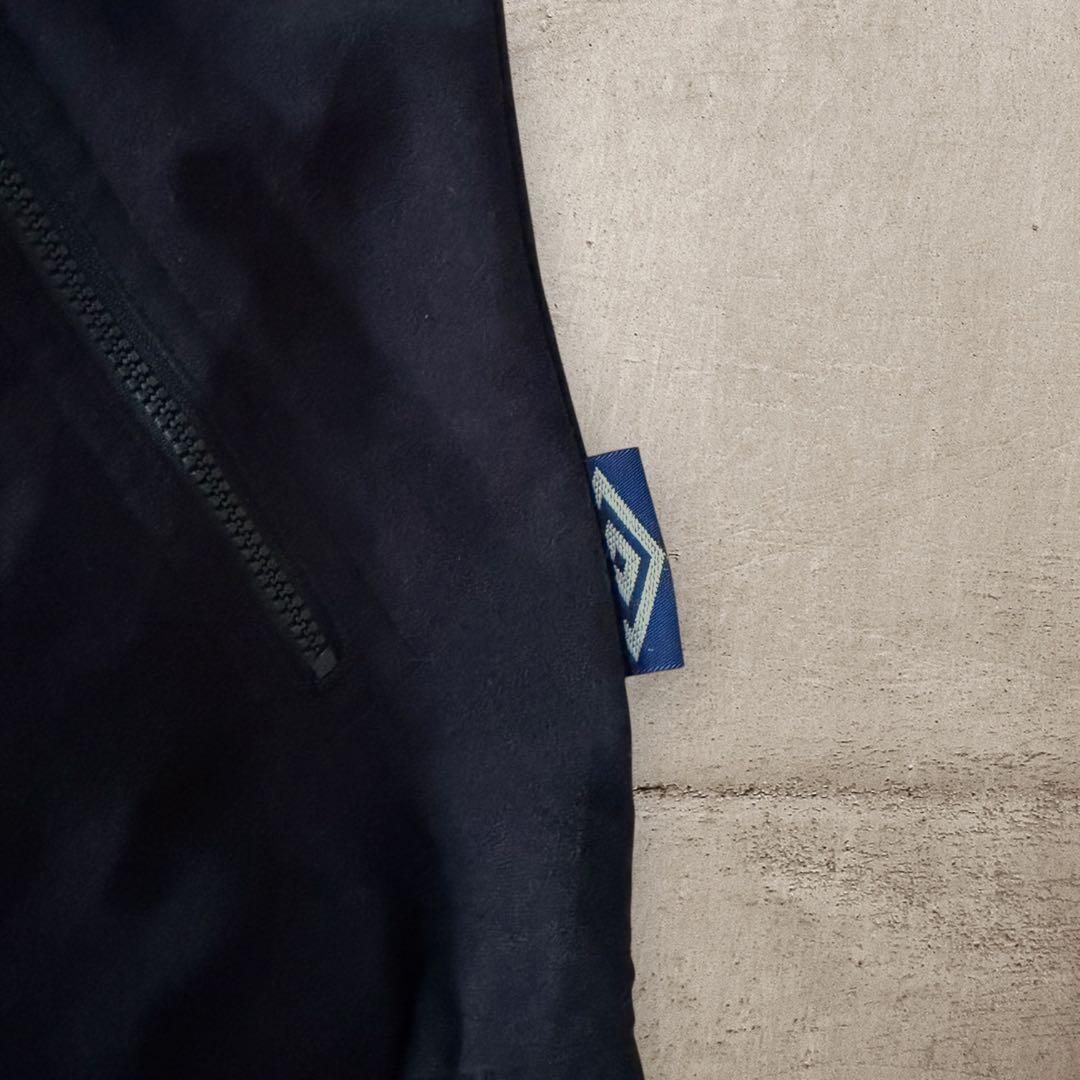 美品希少アンブロumbro90sベロアトラックジャケット刺繍ロゴ好配色古着M