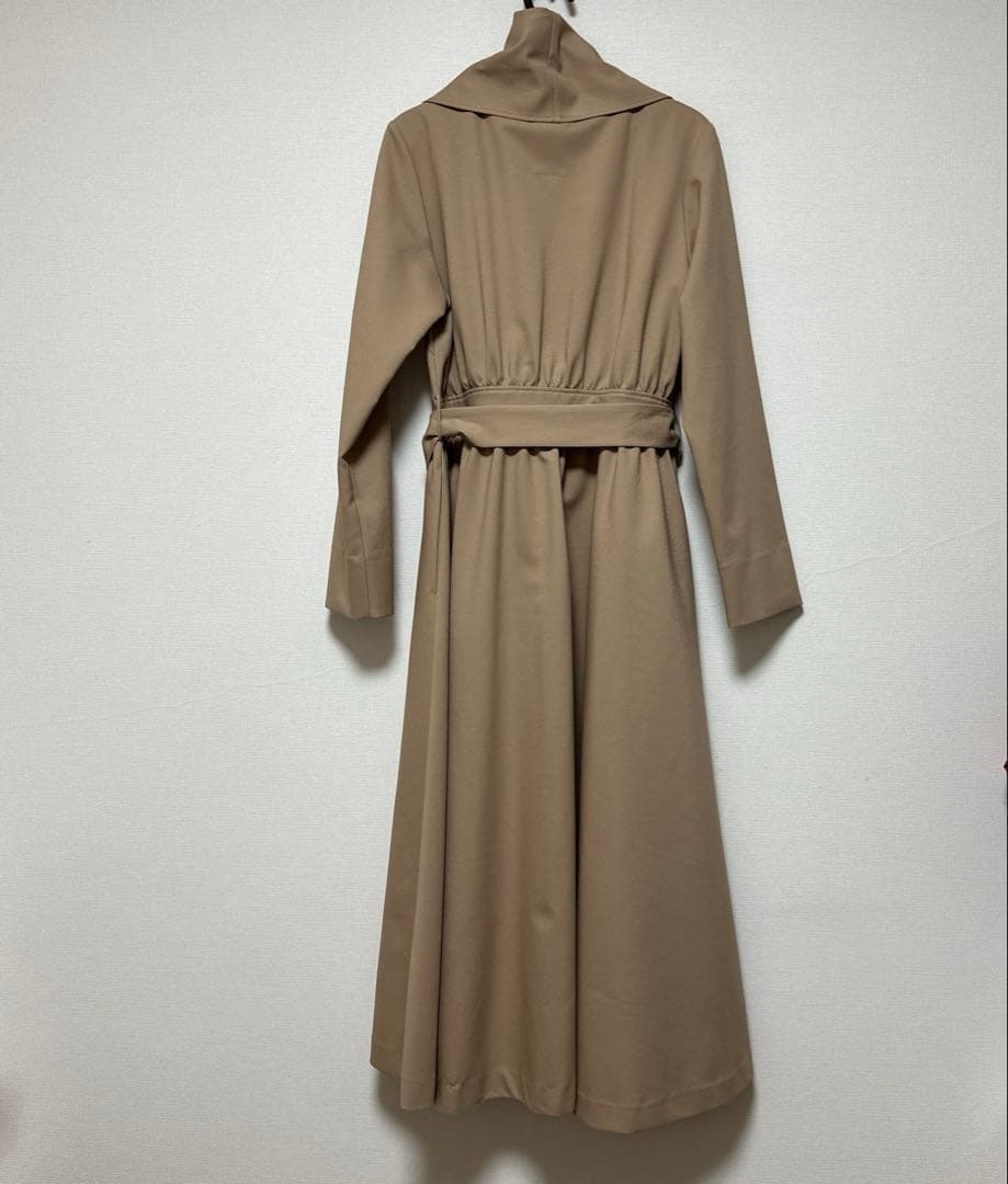 JENNE ショール風オードリーコート ベージュ　Sサイズ