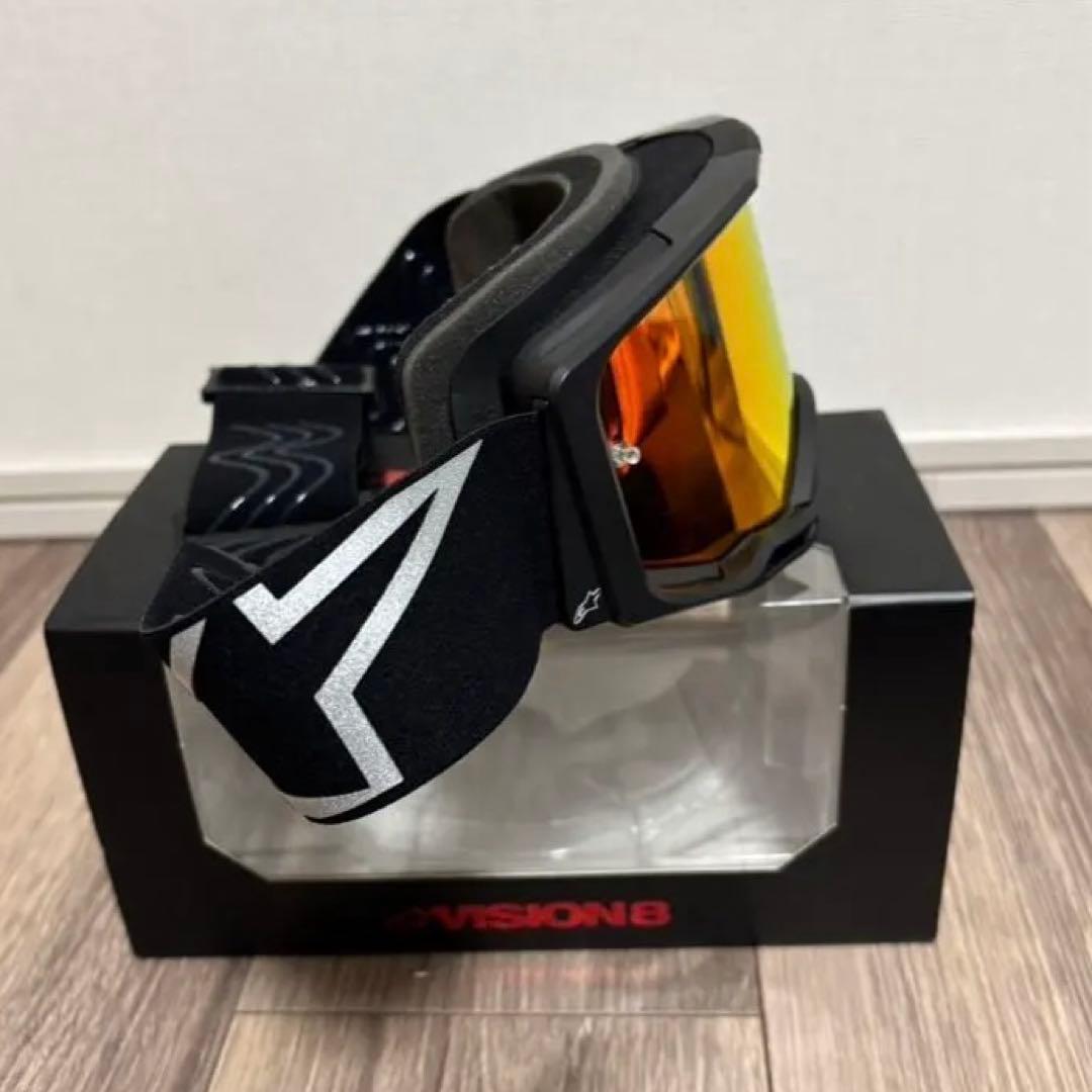 VISION8 ゴーグル ブラック　レッドミラーレンズ