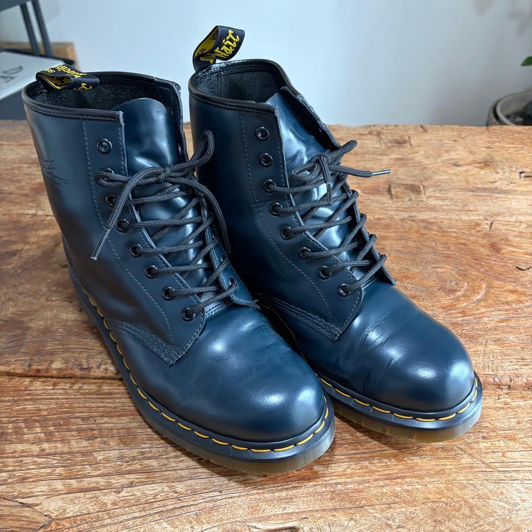 美品ドクターマーチン8ホールネイビー27.5cm